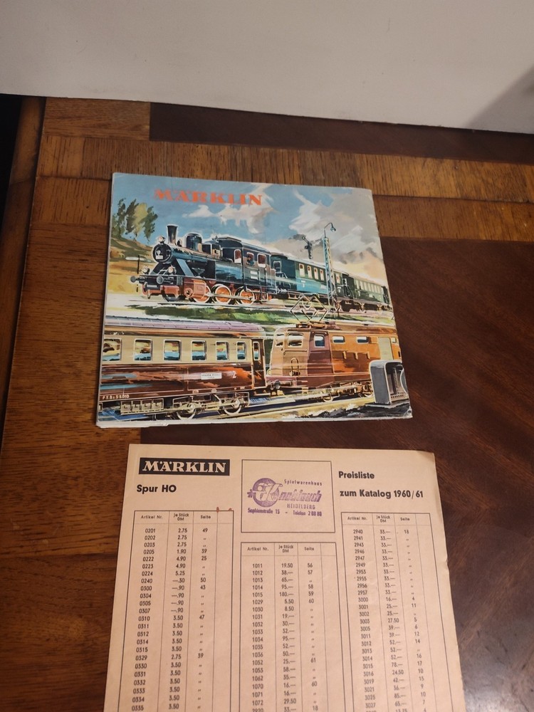 MARKLIN 1960/61 CATALOG with Insert