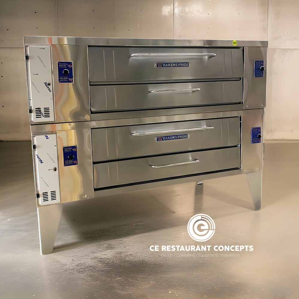 Bakers Pride Y-602 Pizza Oven Double Deck-Refurbished