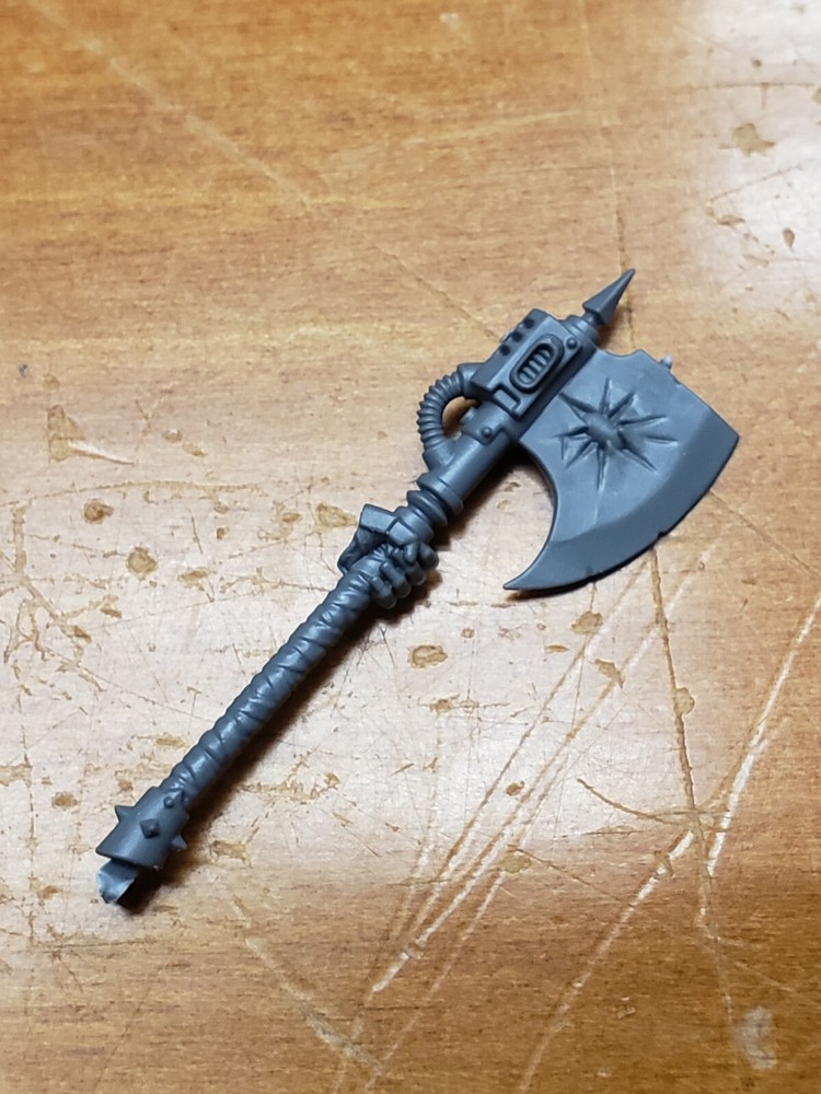 Warhammer 40k Chaos Space Marine Bits Chosen Engraved Power Axe