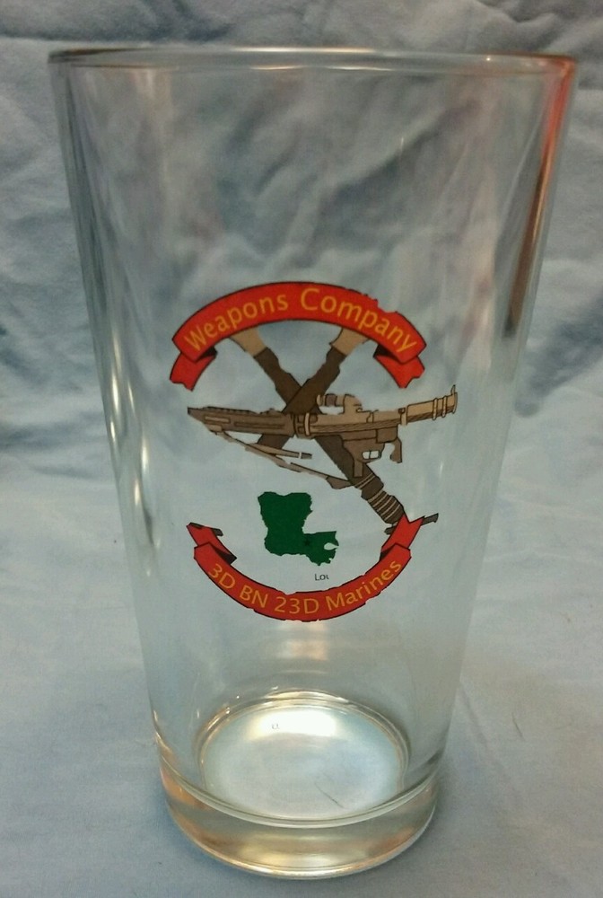 3D BN 23D MARINES WEAPONS COMPANY GLASS