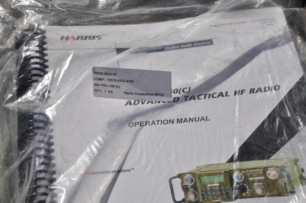 Harris AN/PRC-150 backpack with operation Manual