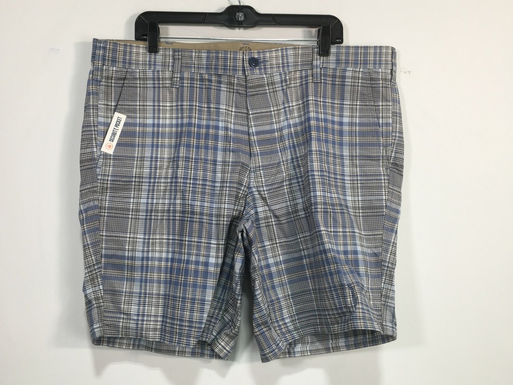 Dockers Flex Comfort Plaid Short, Size 40 - Blue/Multi Men's