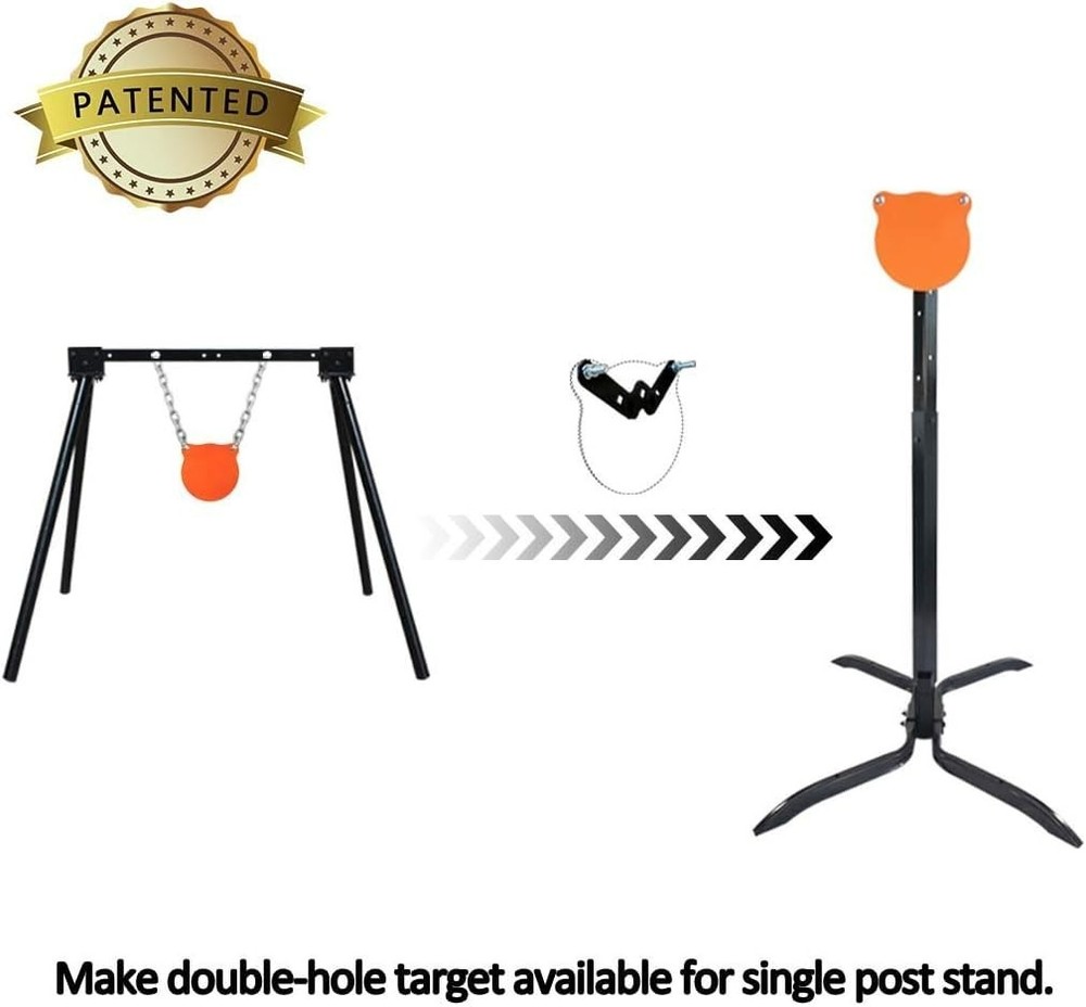 2x4 Target Hanger | Target Stand Base | Adjustable Height Steel Post | AR500 ...