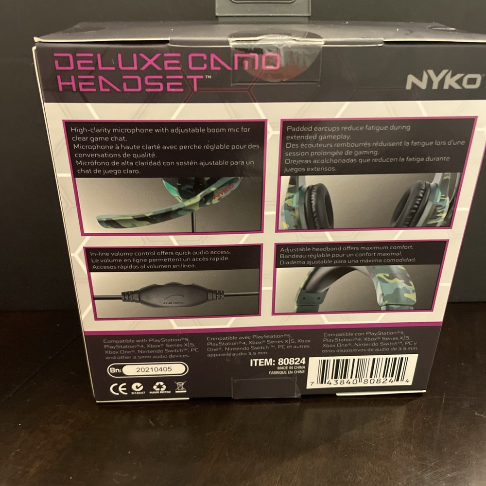 Nyko Deluxe Camo Wired Gaming Headset