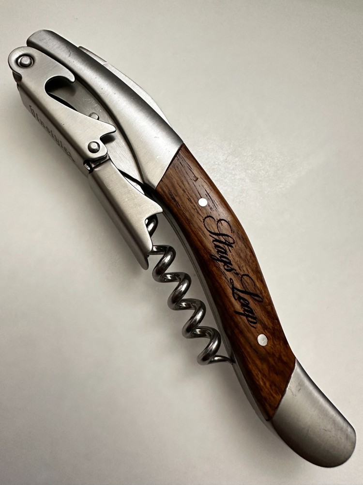 Vinstyle STAG'S LEAP Hefty Script Waiters Corkscrew Wine Key Opener