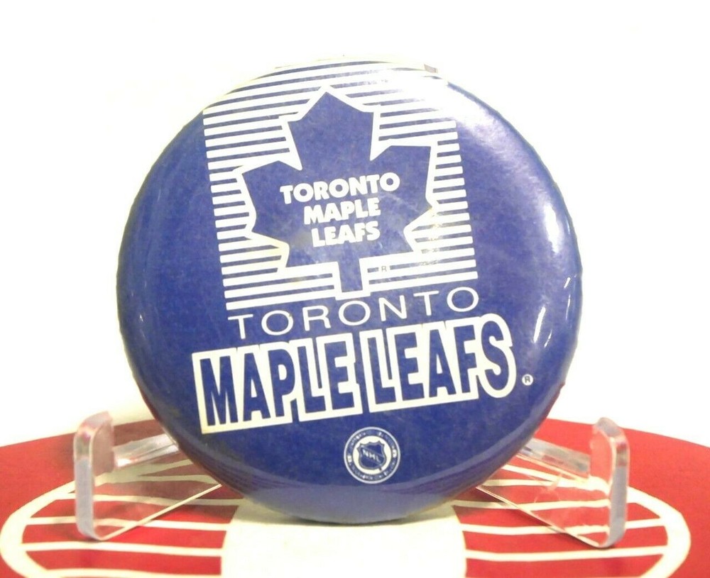 Toronto Maple Leafs Vintage Button Pinback 2.25" Diameter NHL Licensed
