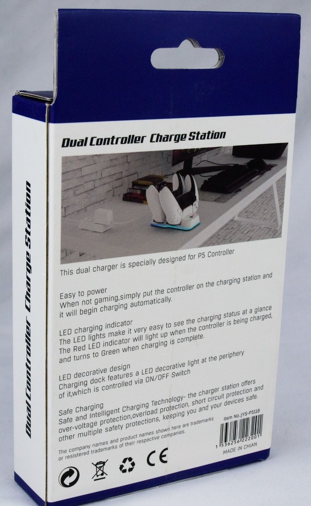 JYS Dual Controller Charging Station for PS5 Includes Power Supply