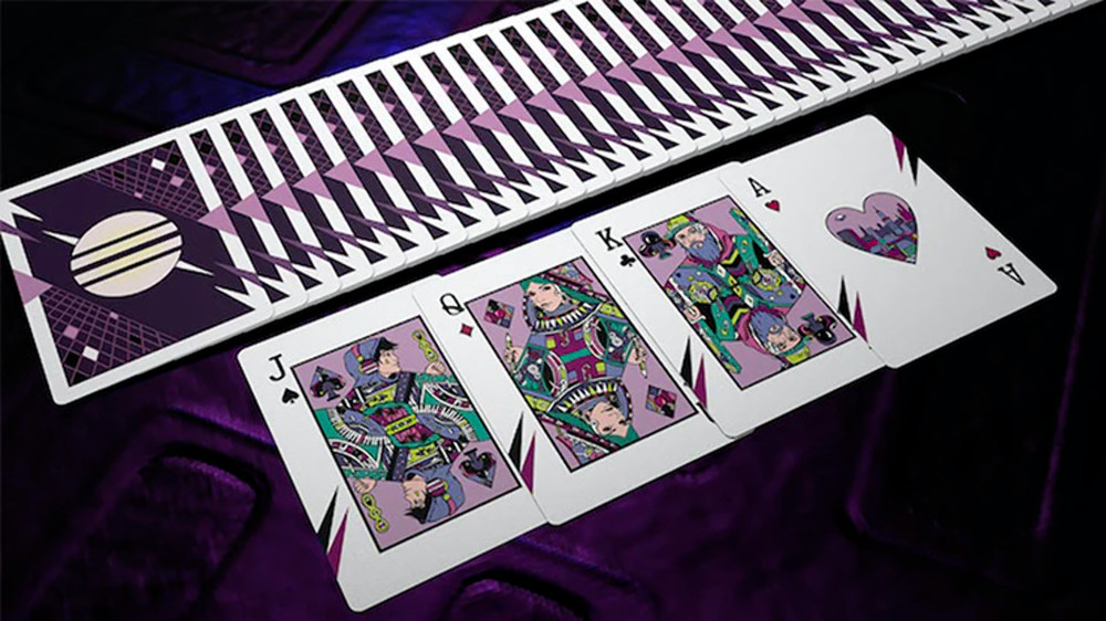 Retro Wave Playing Cards