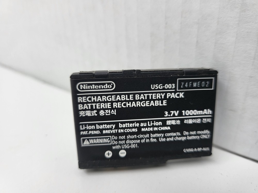 Authentic Original OEM Nintendo DS Lite DSL NDSL USG-003 1000mAh Battery #P25