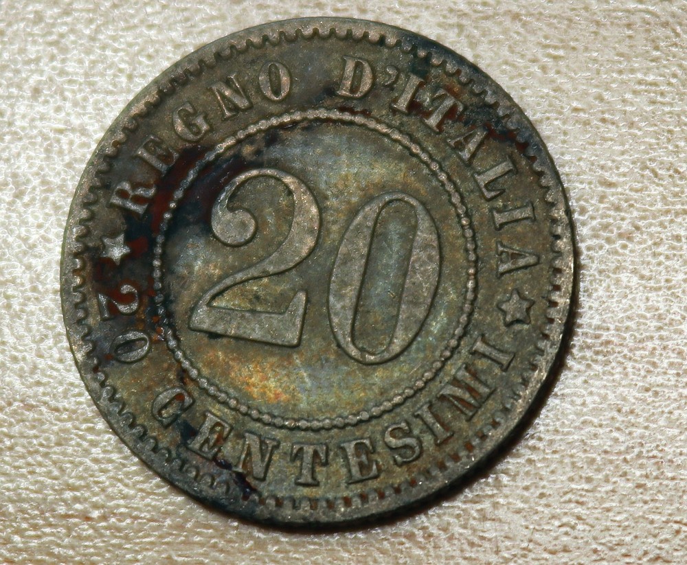 1894 KB Italy 20 Centesimi