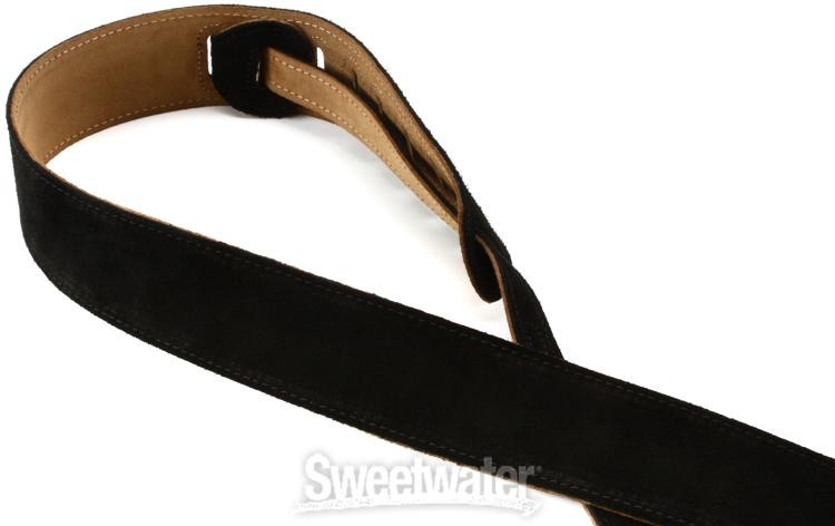 Levy's MS12 Suede Guitar Strap - Black