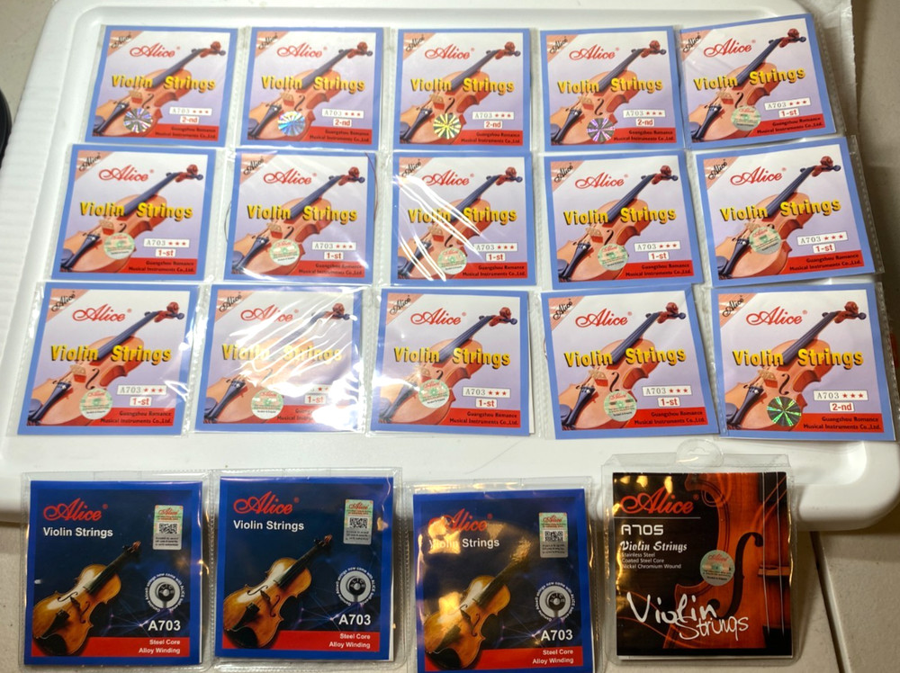 LOT of Alice A703 ETC Violin Strings SEE PICS NEW