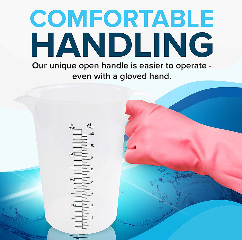 64oz (1/2 Gallon) Plastic Measuring Pitcher Ounces & Milliliters 2000ml