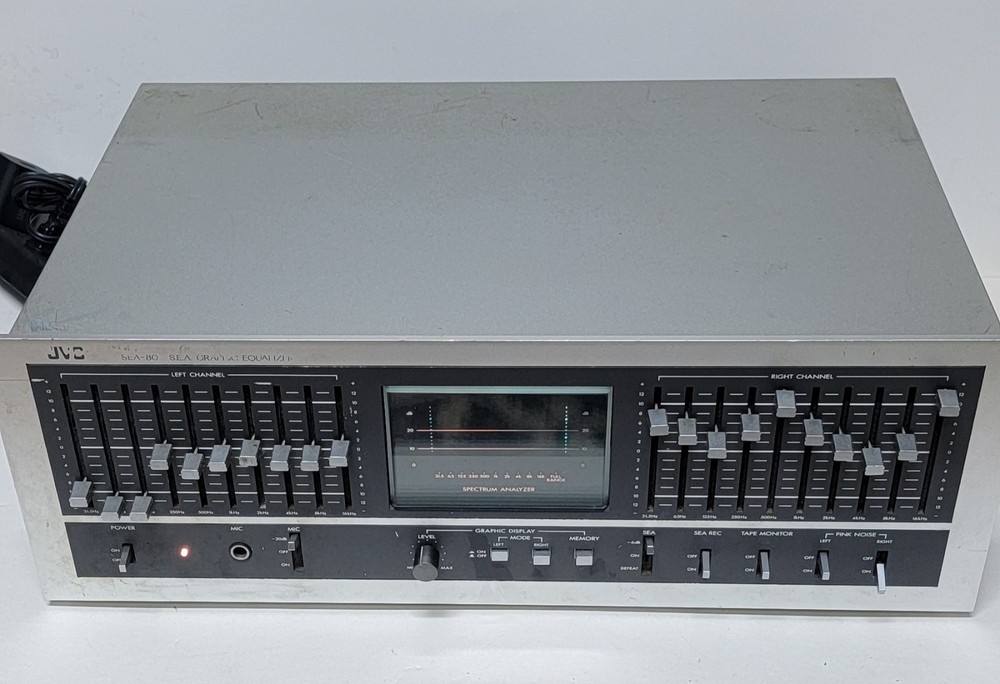 JVC SEA-80 Multi-Voltage Stereo Graphic Equalizer Powers On AS IS Untested