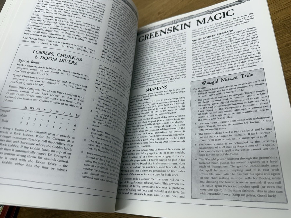 Warhammer ORCS & GOBLINS Army Book 6th Edition Fantasy Games Workshop