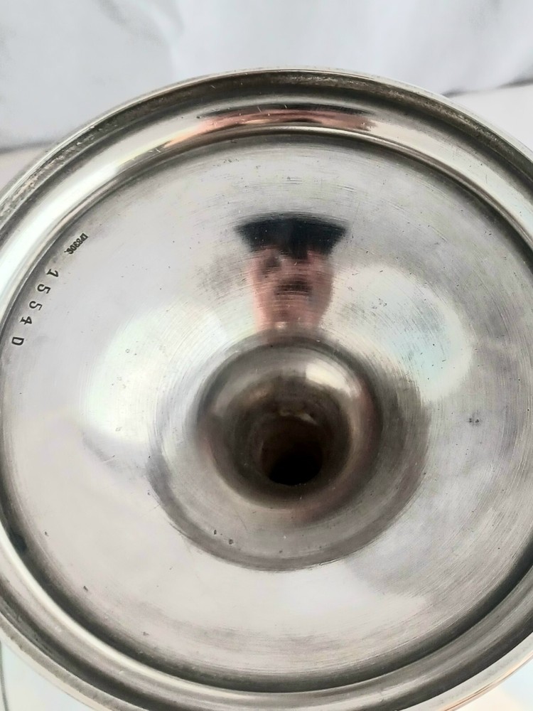 Tostrup 830 Sterling 7" Compote Engraved Dated 1943