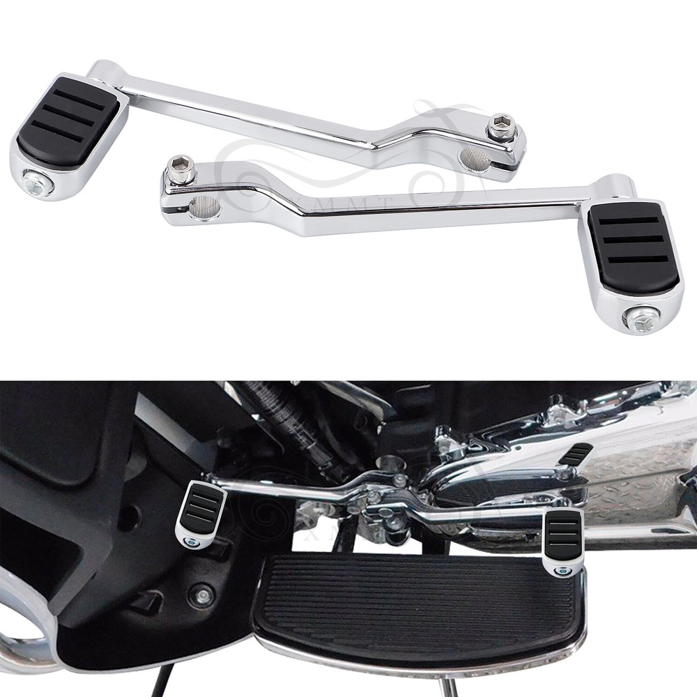 Chrome Heel Toe Shift Lever Peg Kit For Harley Street Electra Glide FLHTCU FLHTK