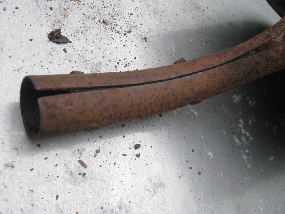 Rustic Rusty Original Vintage Primitive Metal Shovel no handle