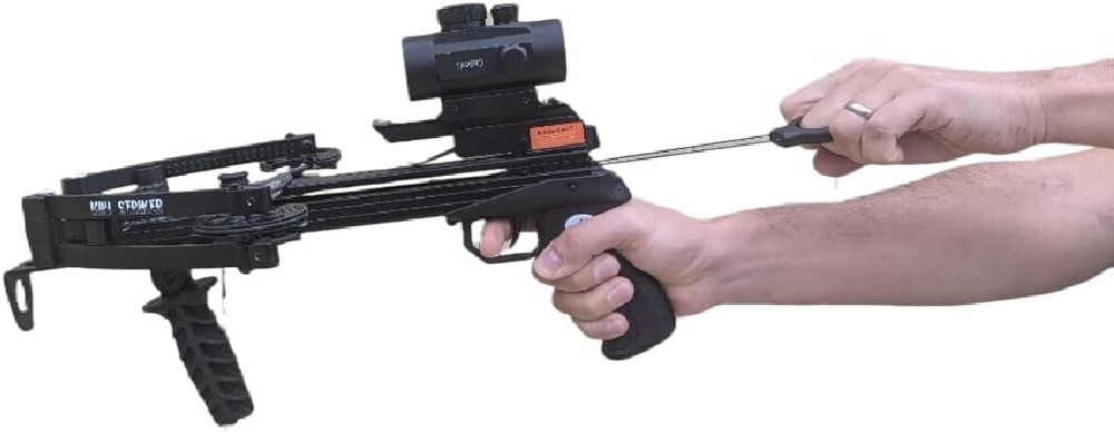 125lbs MINI STRIKER PISTOL CROSSBOW WITH 5 RED DOT SIGHT