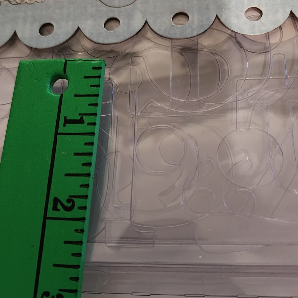 FANCY PANTS See-Through Clear Alphabet Transparent Die-Cuts 3 Sheets