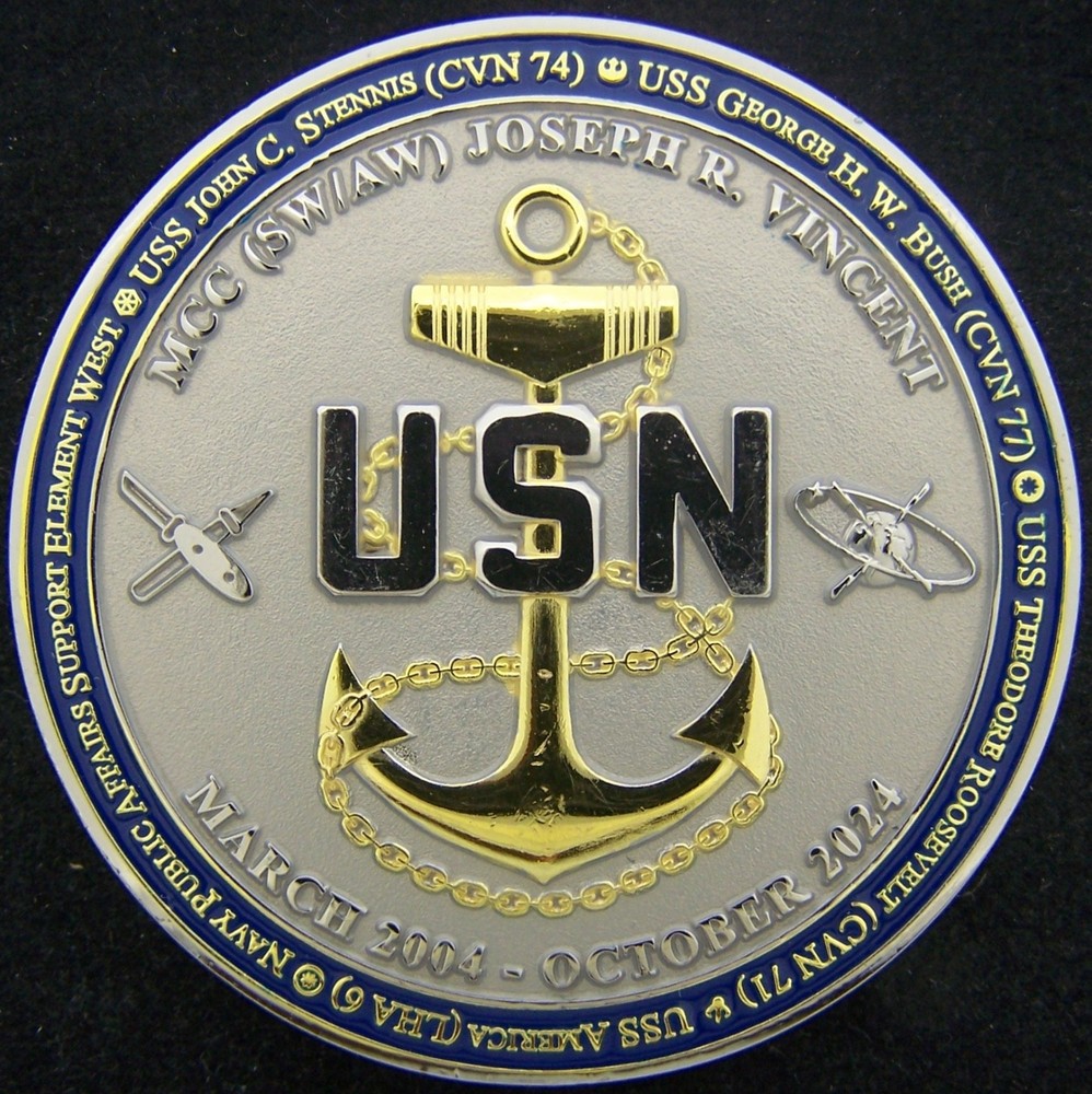 US Navy Retired Challenge Coin