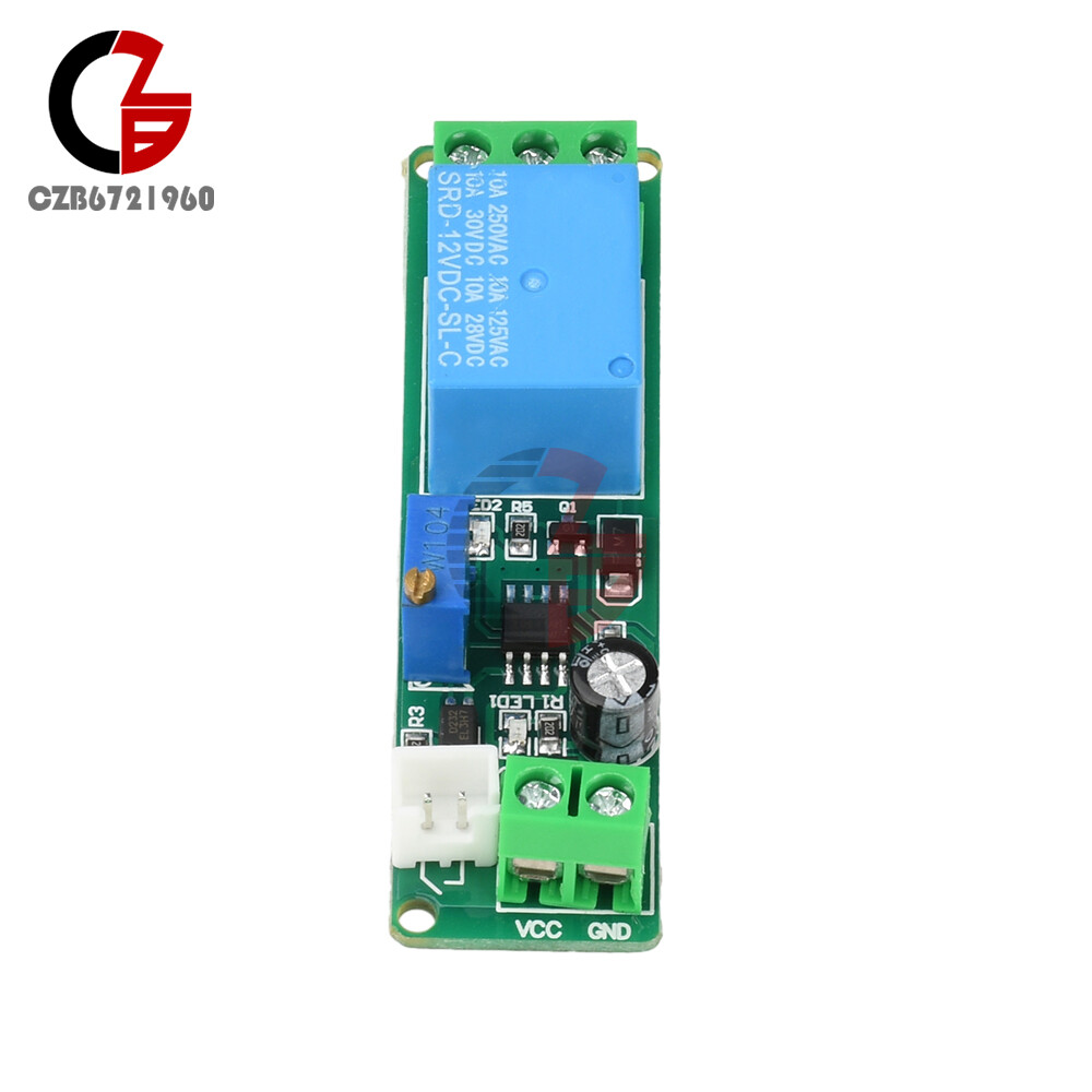 DC 5V-12V Adjustable Timer Delay Turn OFF Module Timing Relay Time Switch 1~10s