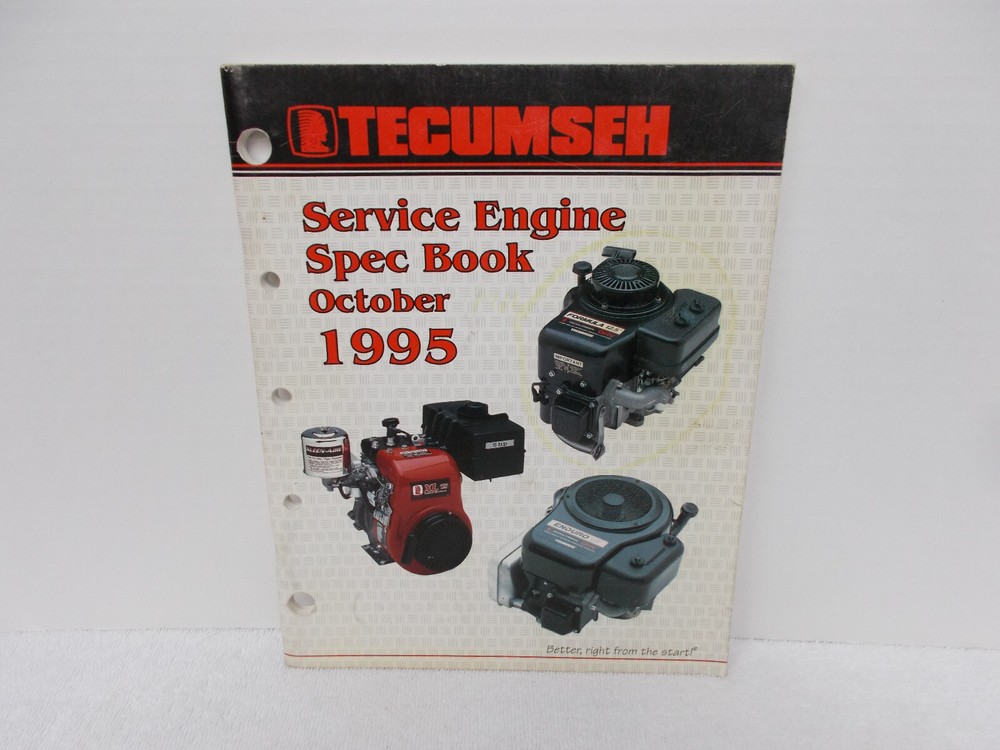 TECUMSEH SERVICE ENGINE SPEC BOOK / 1995