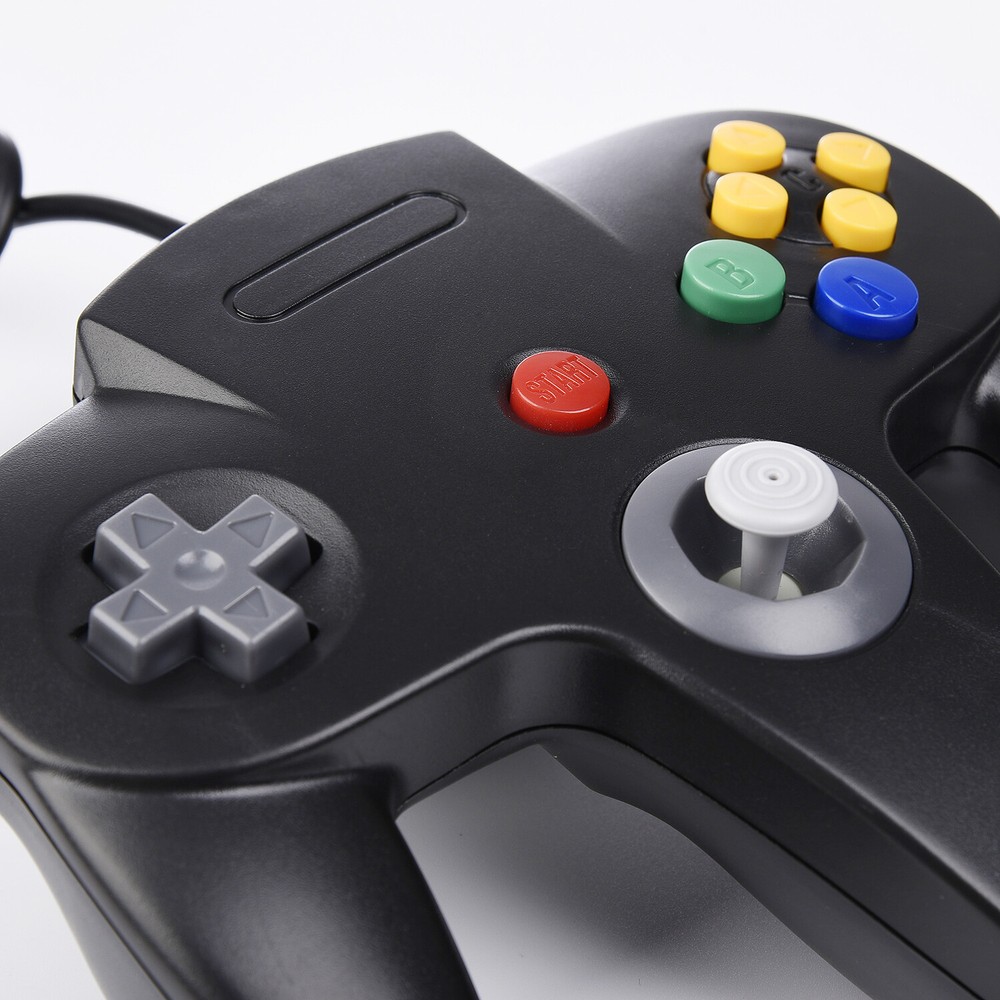 Black Gray NEW Wired Nintendo 64 N64 USB Controller For PC & Mac Computer Game