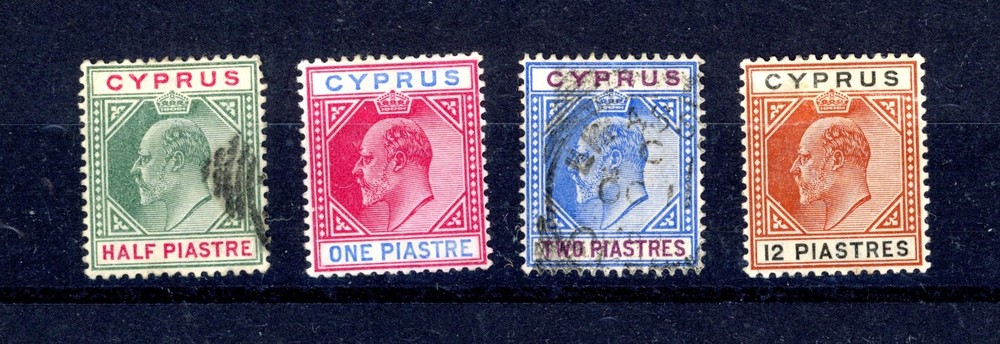 CYPRUS--4  Stamps Scott #38, #40-#41, & #45