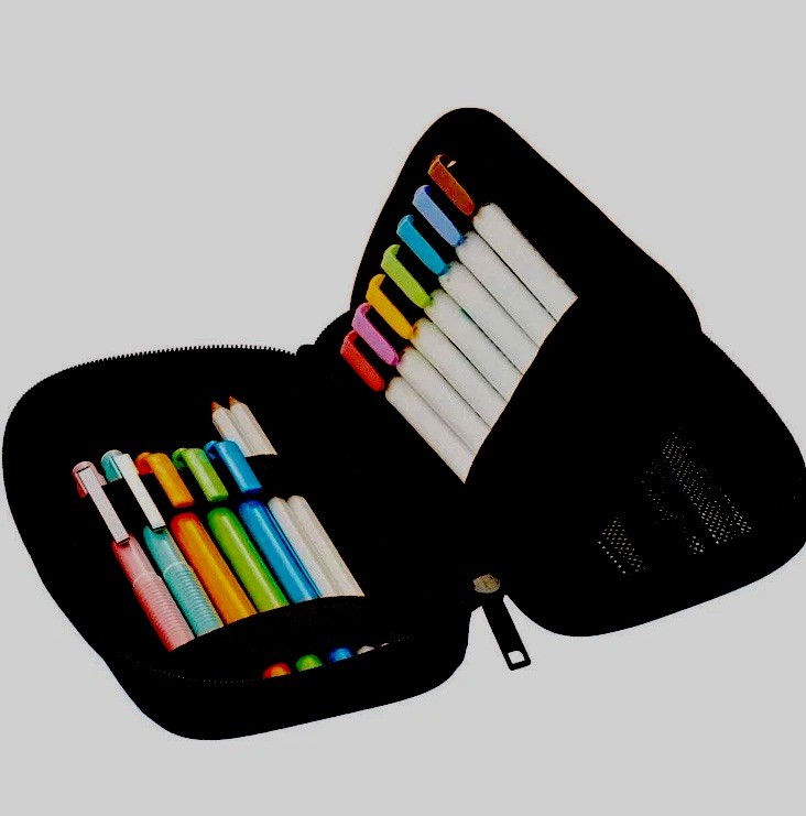 LIHITLAB Zipper Pen Case A7551-24 Book Type