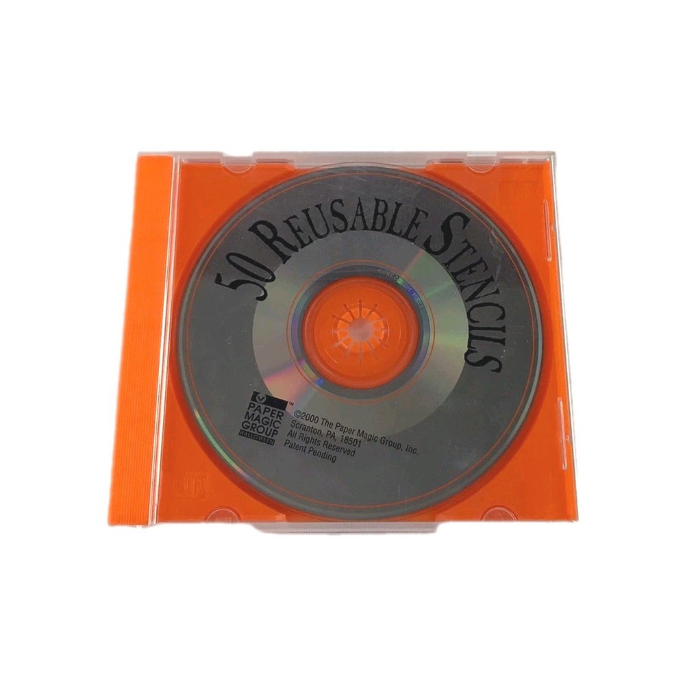 50 Reusable Stencils Halloween CD ROM Paper Magic Group