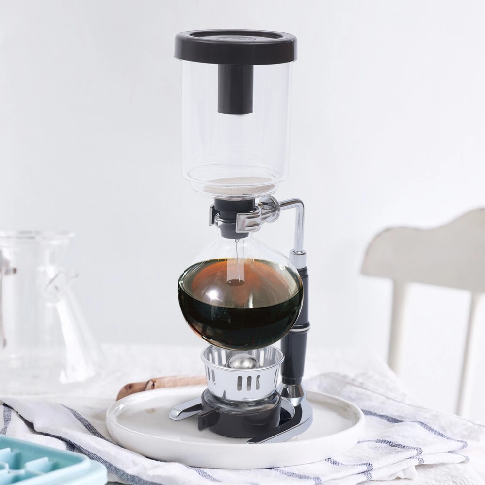 Coffee Syphon Tabletop Siphon Coffee Maker 5-Cup Syphon Coffee Brewer Machine