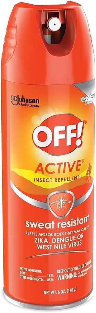 OFF! Active Sweat Resistant Insect Repellent (Pack of 6)