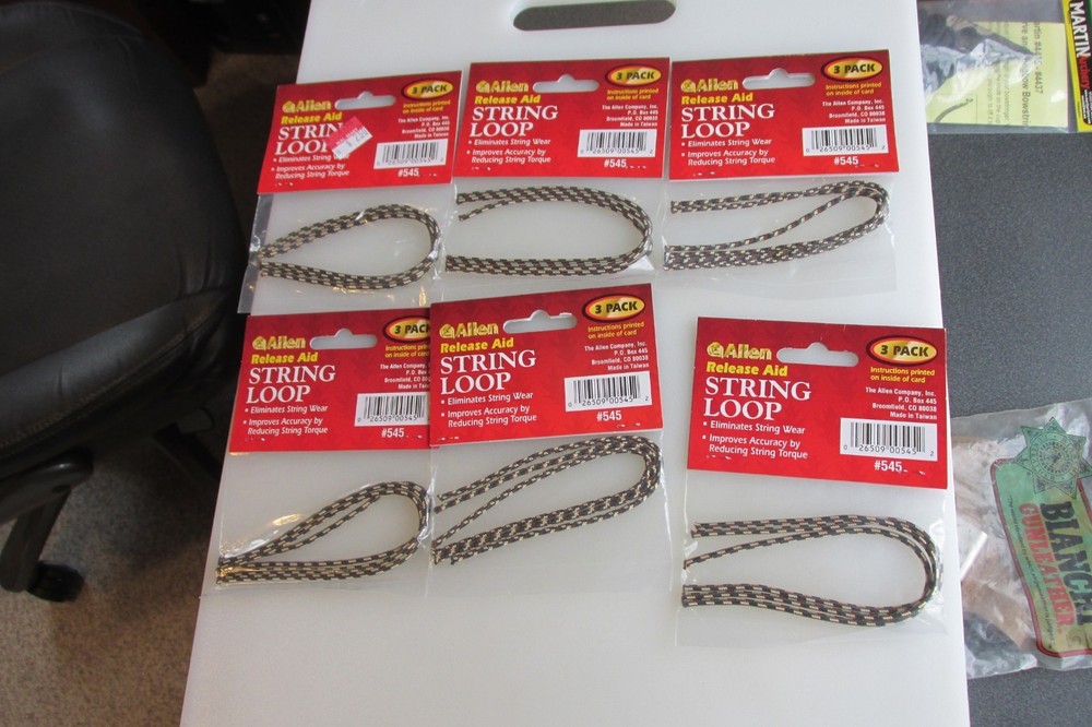 Set Of Six Allen Release Aid String Loop Packages NEW