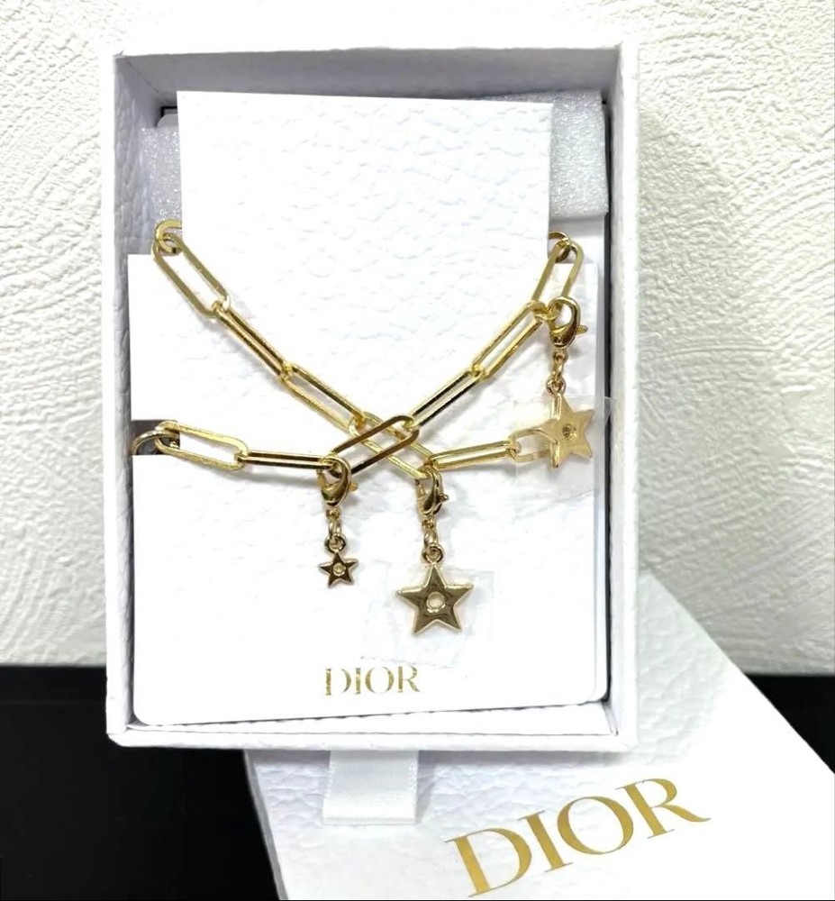 Christian Dior Charm Strap Gold Accessory Ready to Use Excellent