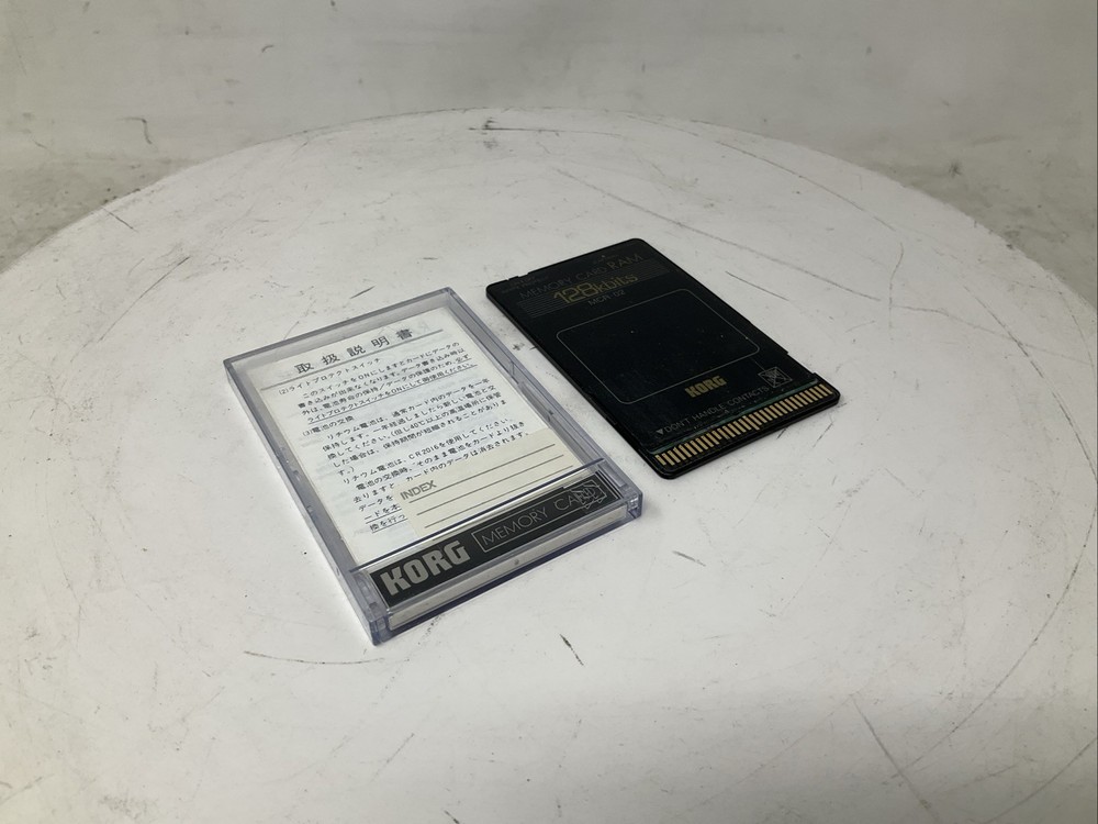 Korg MCR-02 Memory Card 128kbits 128 Kbits RAM with Plastic Case Used Read