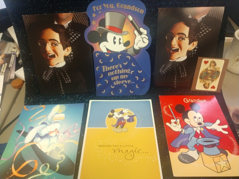 Magic Themed Greeting Cards Various Condition
