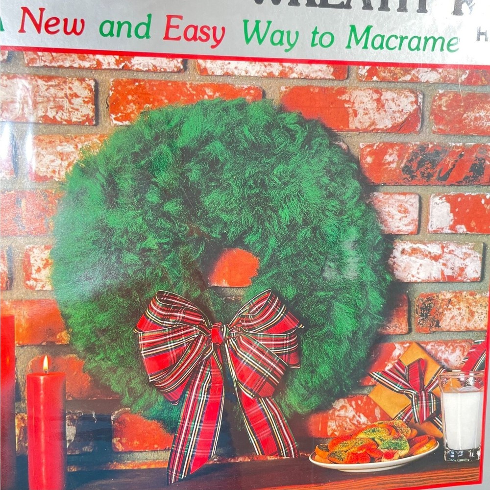 Quick Mac WHITE Wreath Kit Macrame #1107