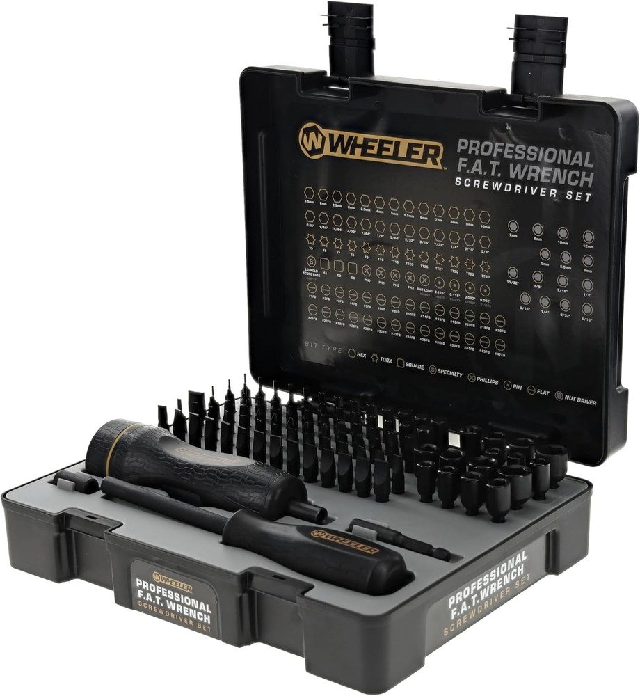 Wheeler Engineering 100-Piece Professional Screwdriver Set with Steel Constructi