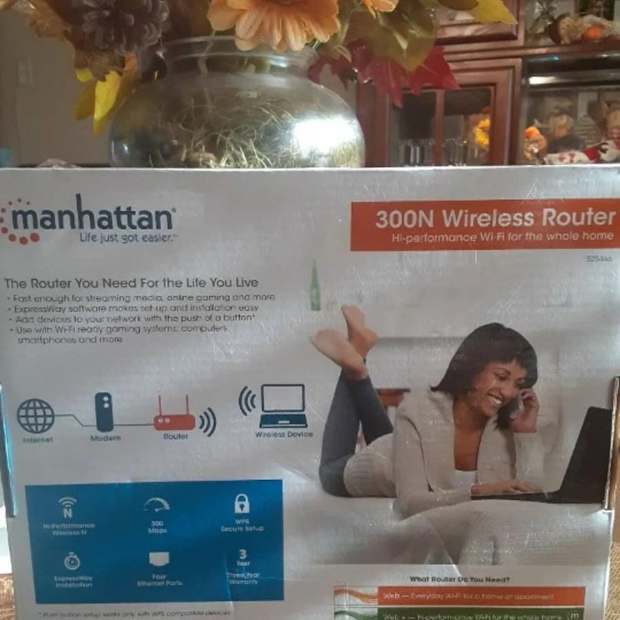 Manhattan 300N Wireless 4-Port Router