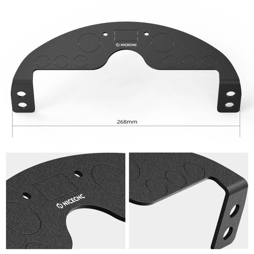 NICECNC Front Lower Dash Panel Aluminum Anodized For Kawasaki KLR 650 2008-2018