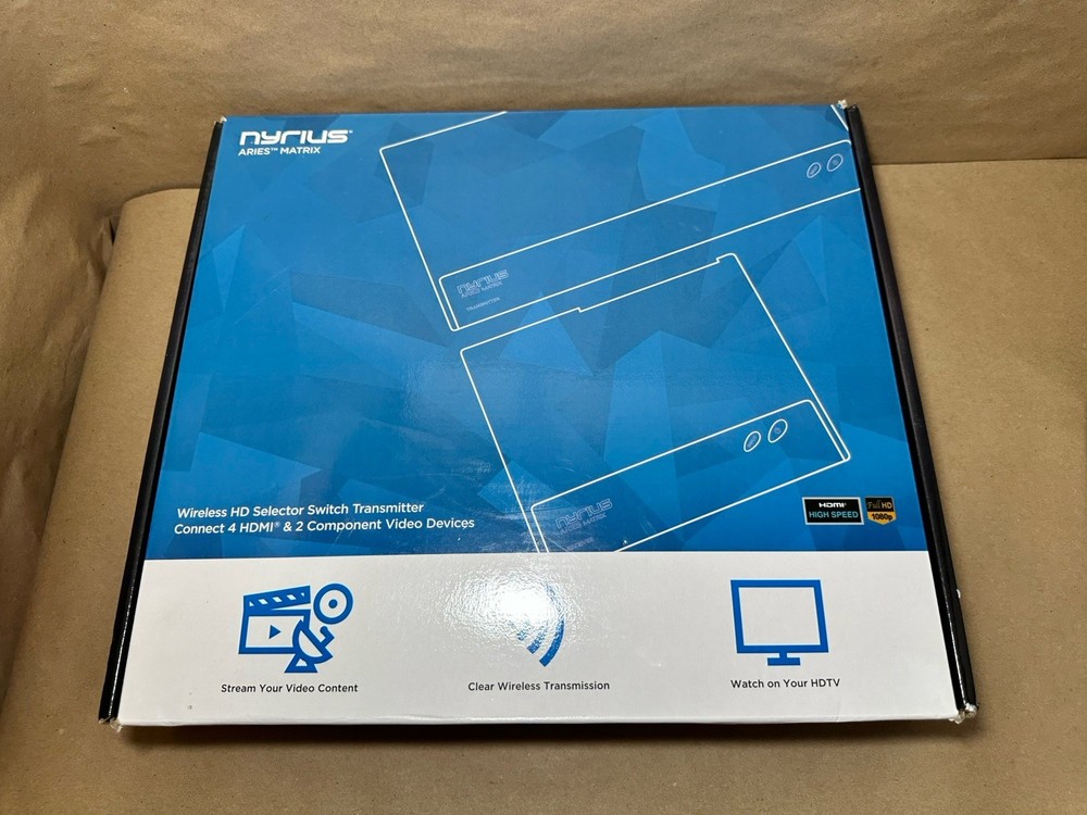 Nyrius NAVM6 Aries Matrix Transmitter Digital Wireless HDMI / Component Full HD