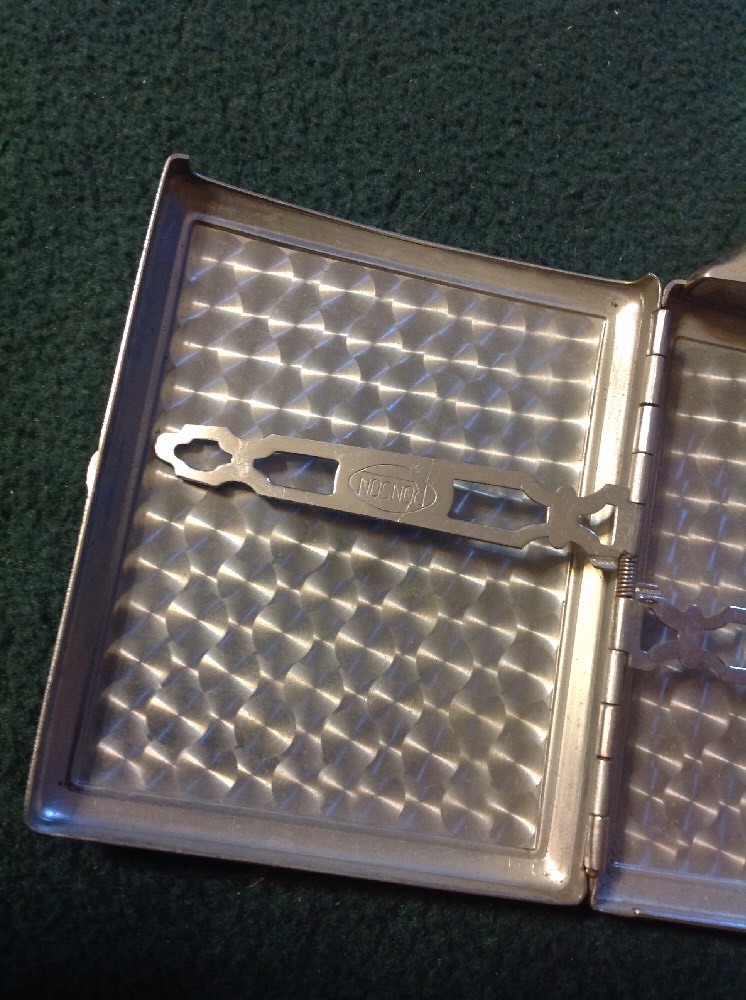 Ronson Lighter And Cigarette Holder - Metal