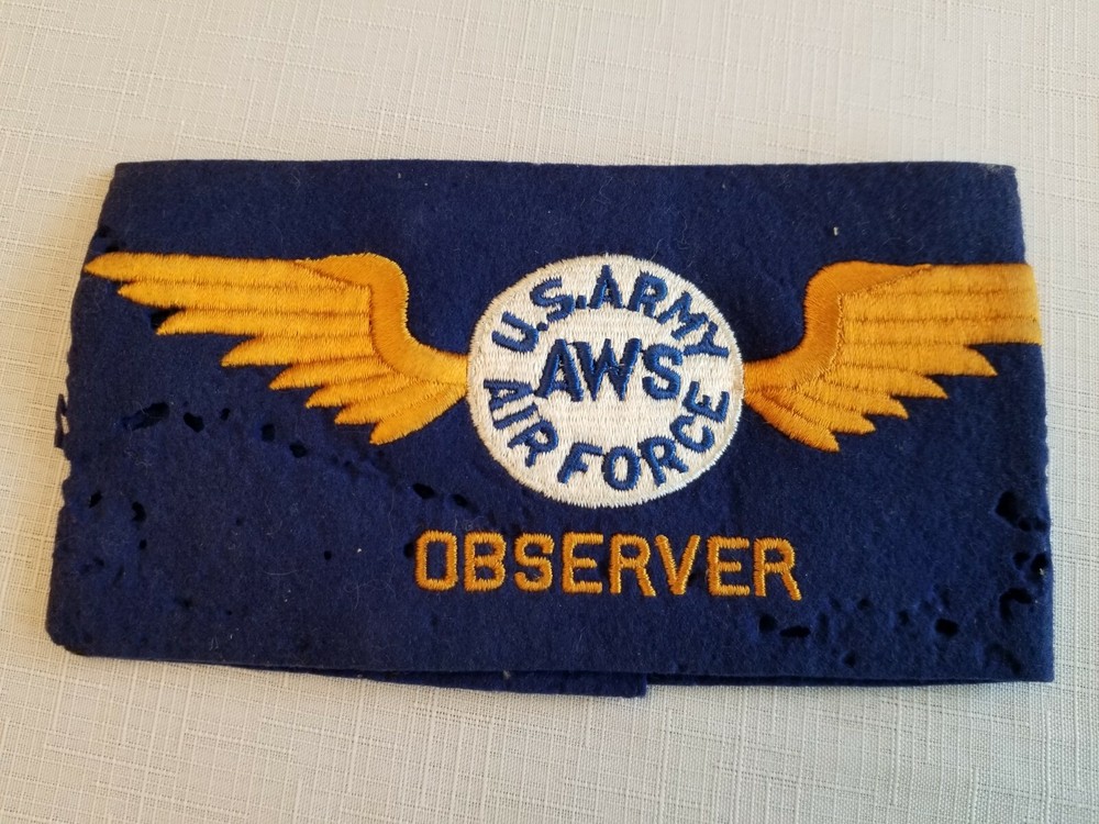 Army Air Force AWS Observer Cap WW2