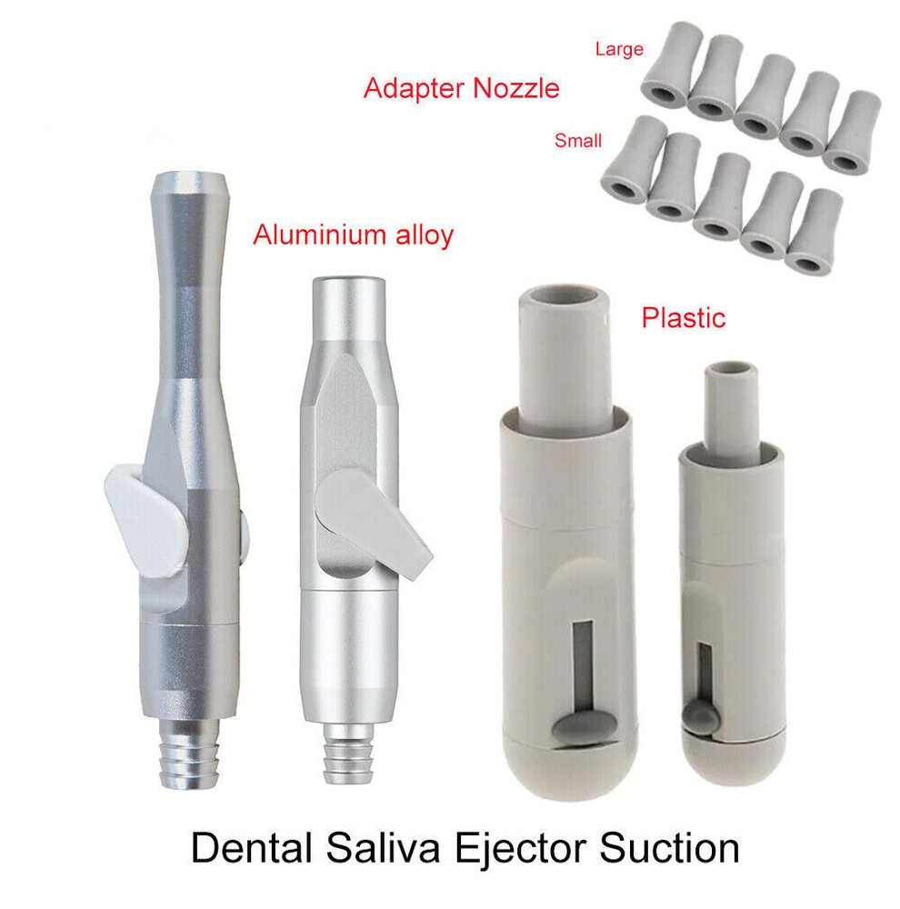 Dental Universal Saliva Ejector Suction Strong Weak Valve / Rubber Snap Adaptor