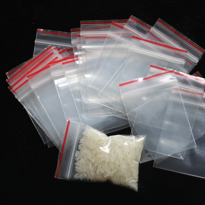 Clear, Mini Zip Lock Bags with Grip Seal – Durable & Reusable (Poly)