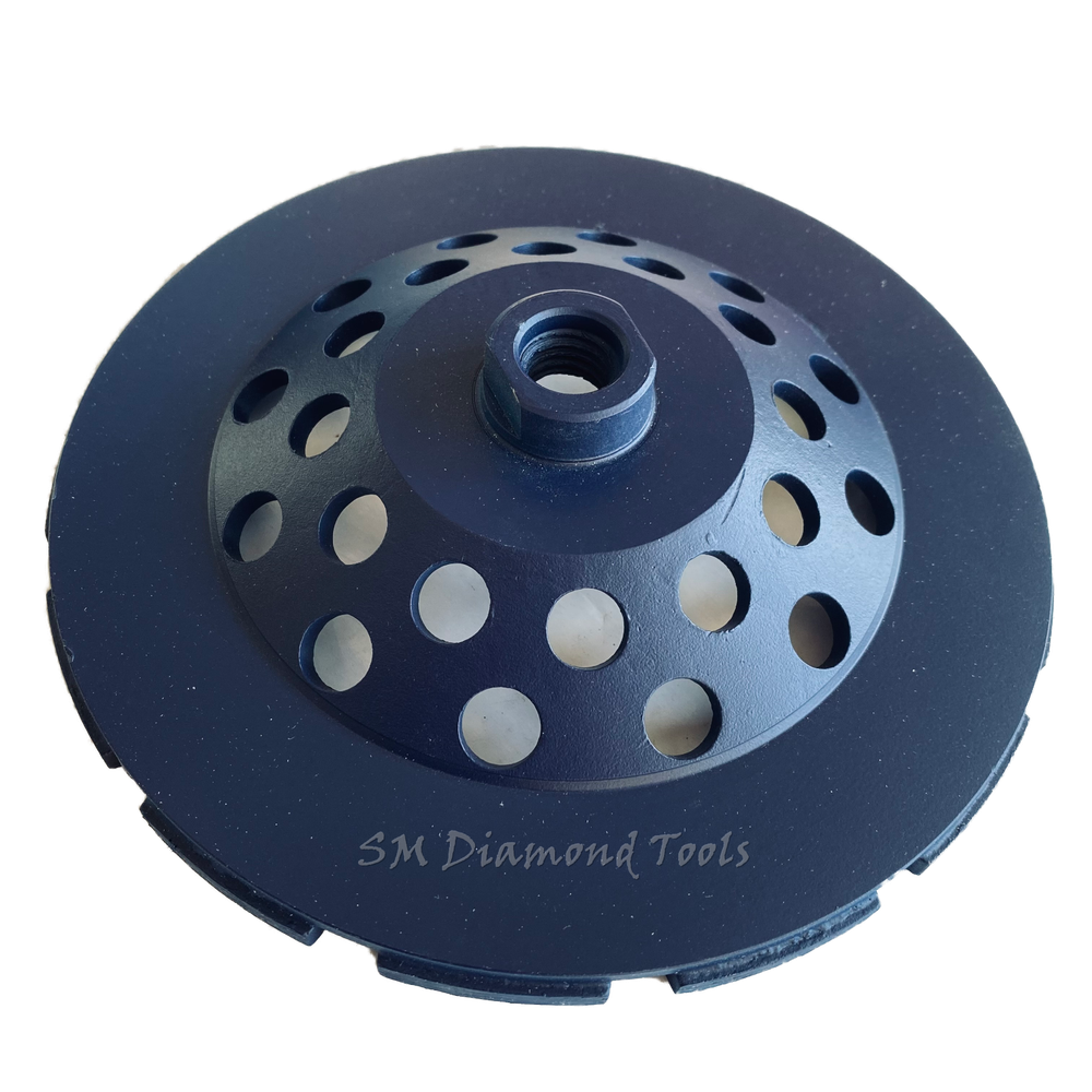 7" Top Quality Double Rim Cup Wheel Thread Fast Surface Grinding concrete brick