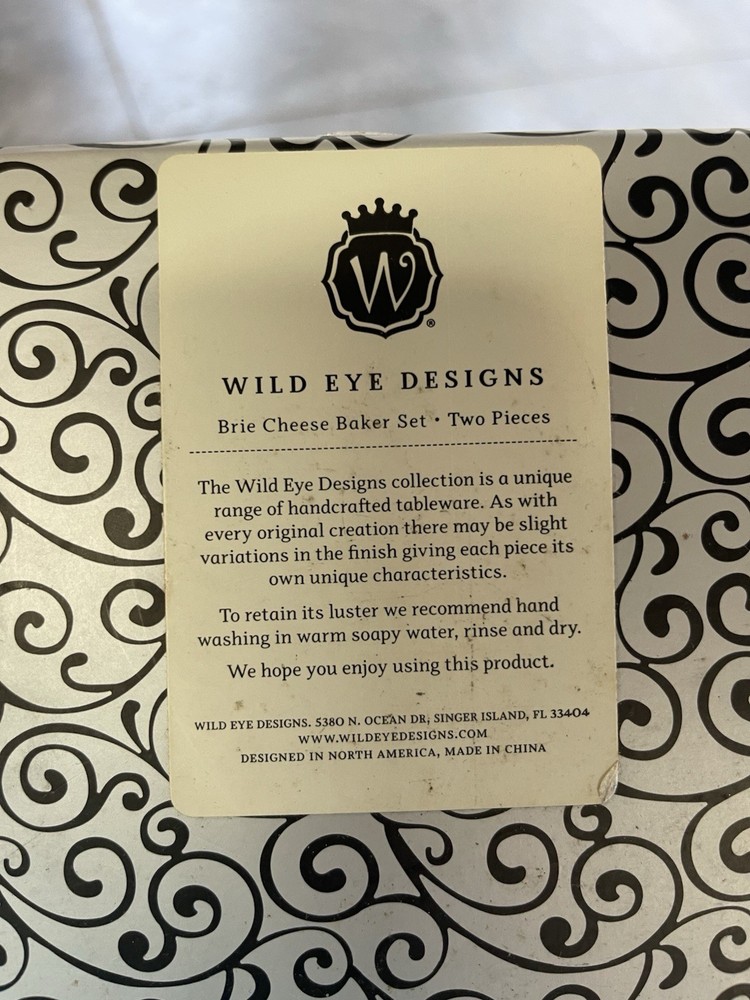 Wild Eye Baked Brie Cheese Baker Set With Spreader