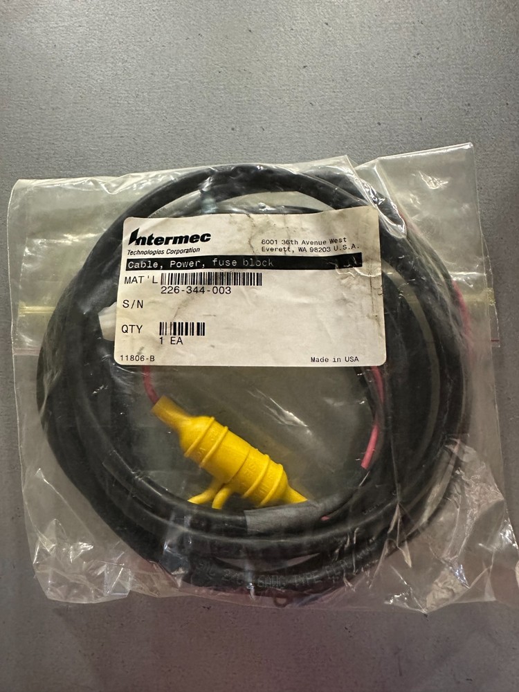 Intermec Cable, Power, Fuse Block 226-344-003
