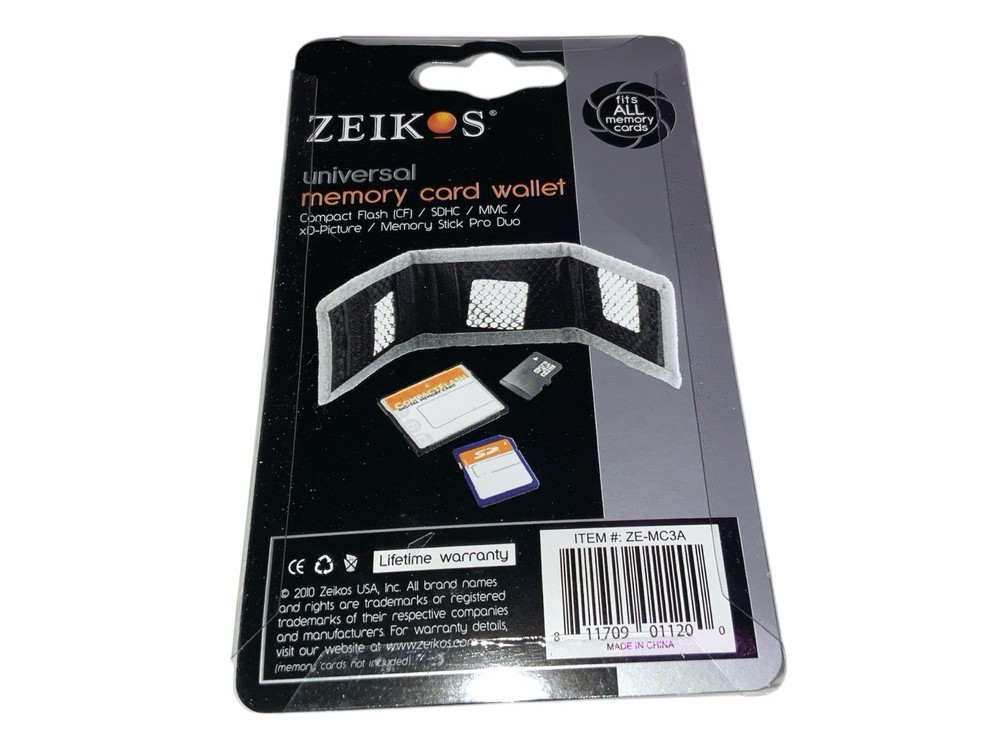 ZEIKOS Universal Memory Card Wallet